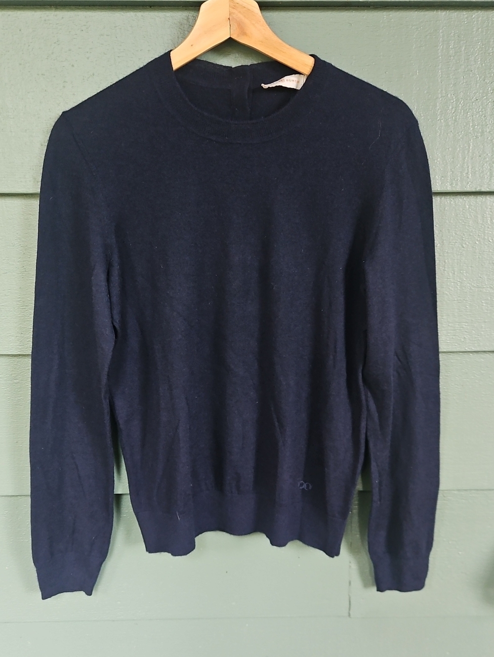 Tory Burch Navy Blue 100% Cashemere Sweater